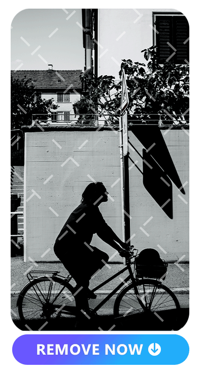 a guy riding on a bile image with proof removed